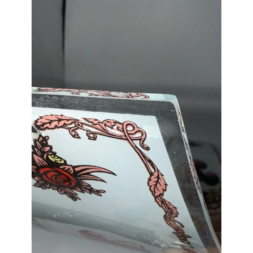 RARE Vintage Disney Mickey Mouse Glass Lamp Shade REPLACEMENT PANEL